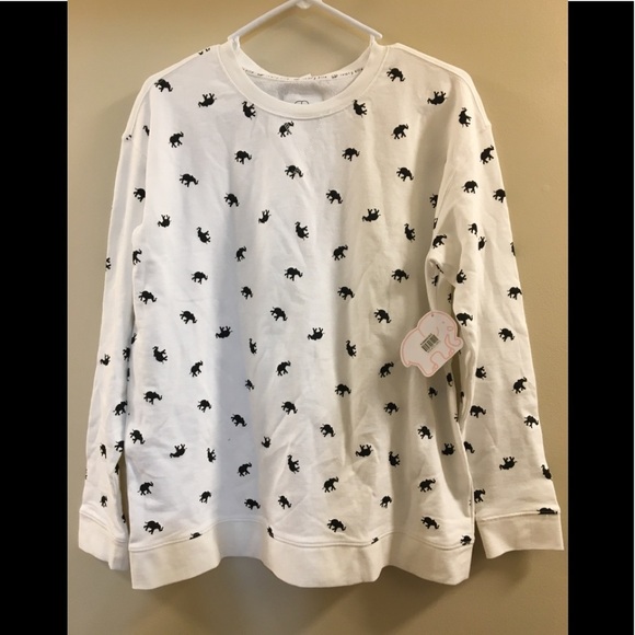 NWT Ivory Ella Elephant Logo Sweatshirt ch - Picture 3 of 10